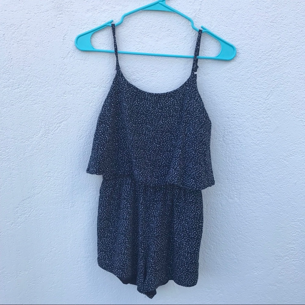 Speckle Pattern Overlay Romper